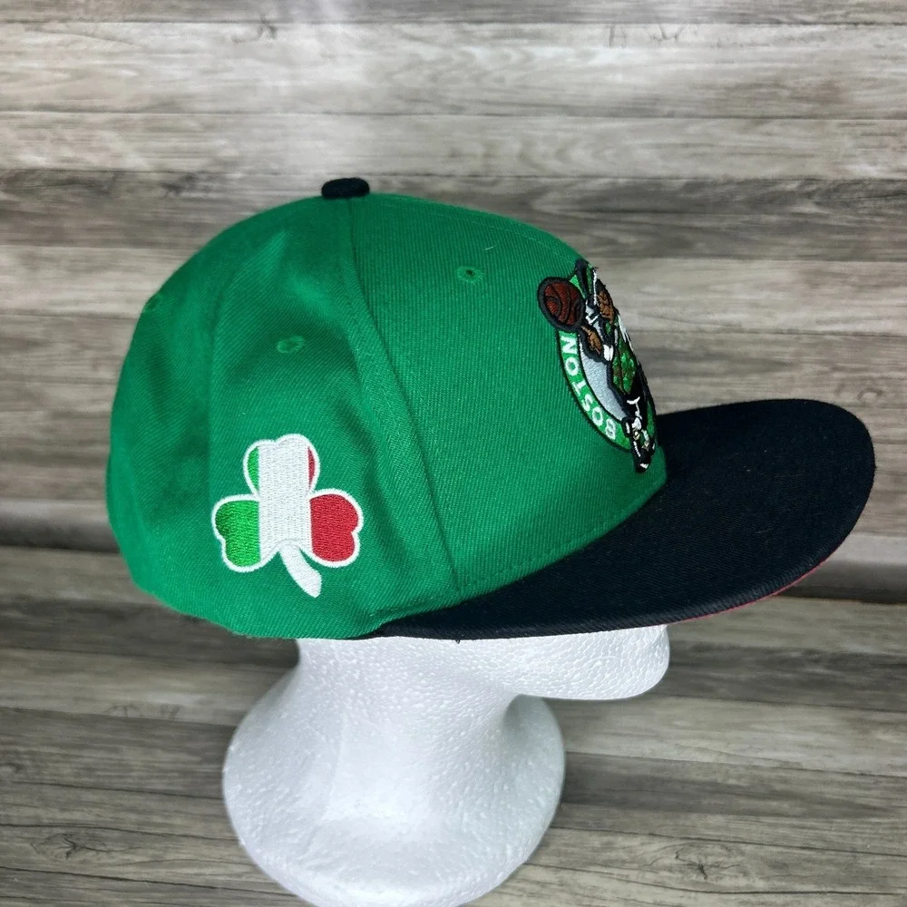 Boston‎ Celtics Hat Cap Mens Snapback Green Mitchell Ness Wool NBA